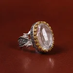 انگشتر دُر نجف مردانه کد 23758