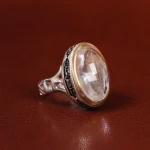 انگشتر دُر نجف مردانه کد 23770