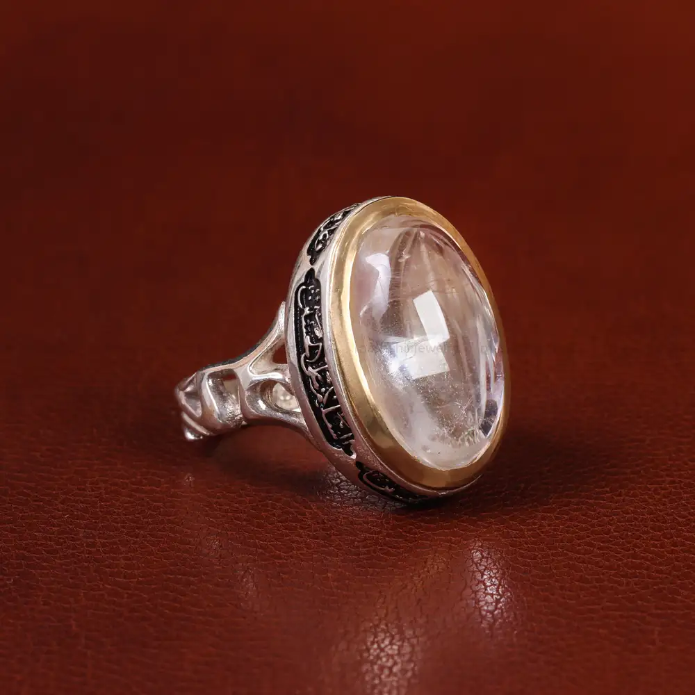 انگشتر دُر نجف مردانه کد 23770