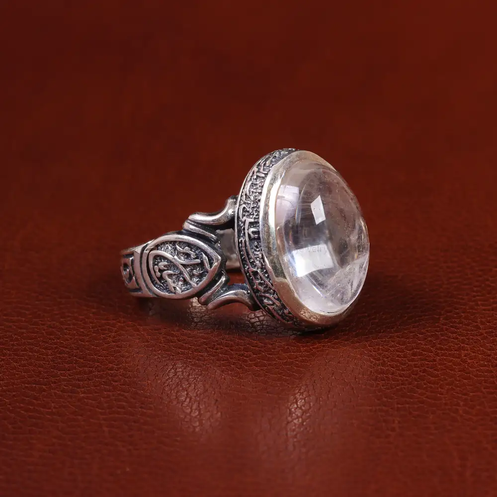 انگشتر دُر نجف مردانه کد 23775