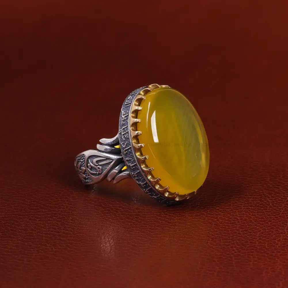 انگشتر شرف الشمس مردانه کد 23791