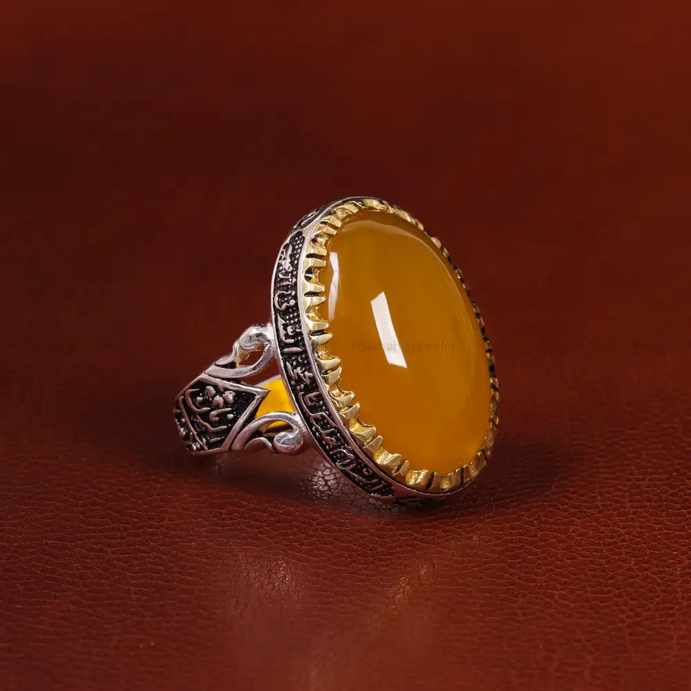 انگشتر شرف الشمس مردانه کد 23975