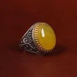 انگشتر شرف الشمس مردانه کد 23802