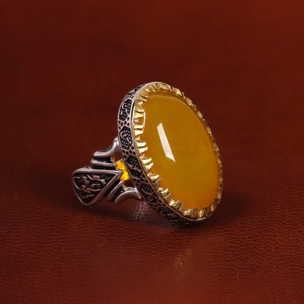 انگشتر شرف الشمس مردانه کد 23803