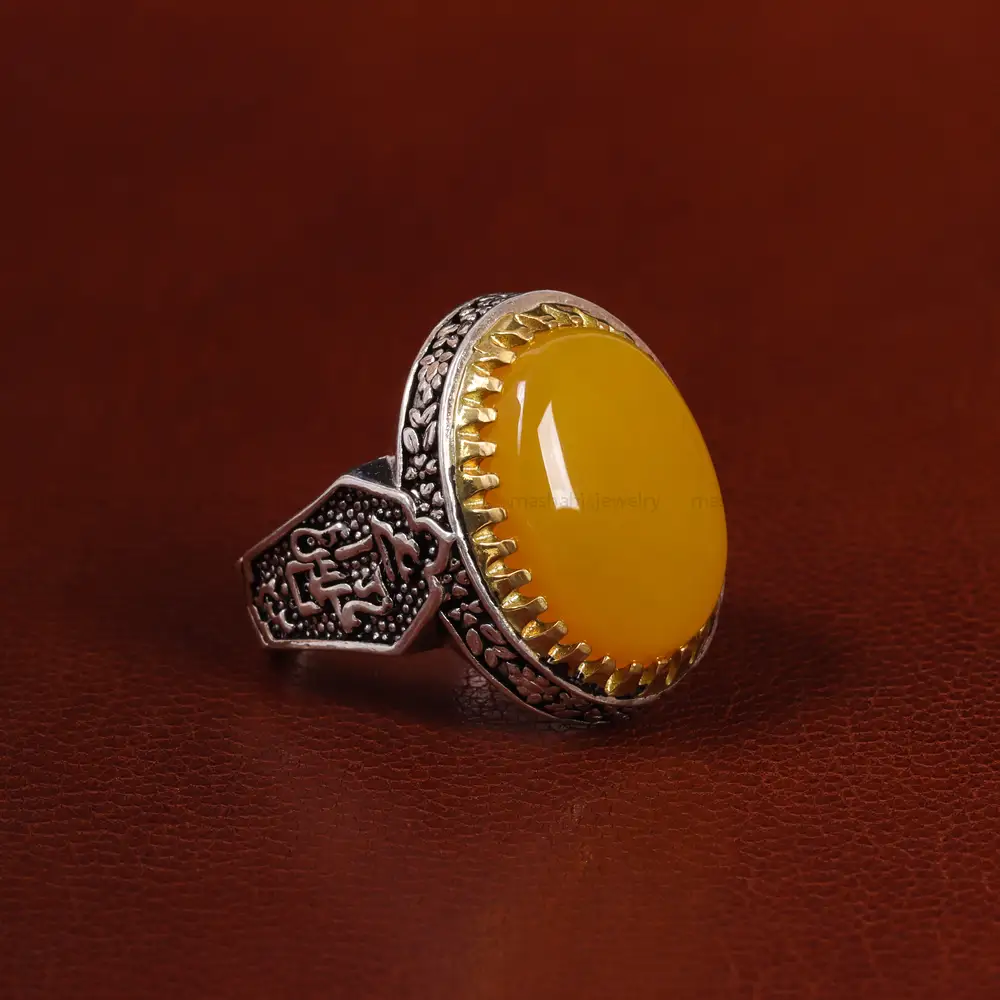 انگشتر شرف الشمس مردانه کد 23805