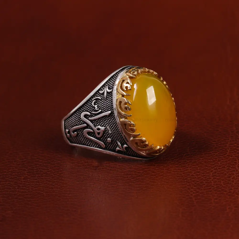 انگشتر شرف الشمس مردانه کد 23815