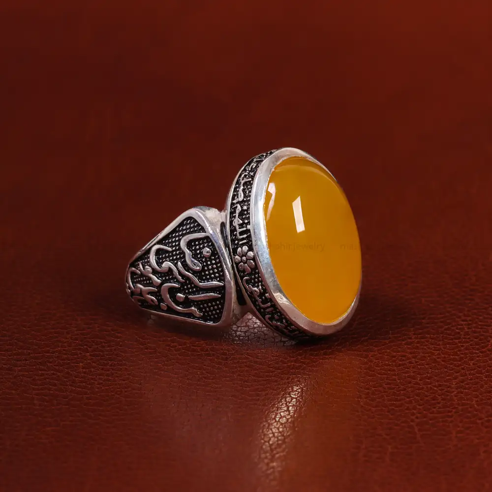 انگشتر شرف الشمس مردانه کد 23817