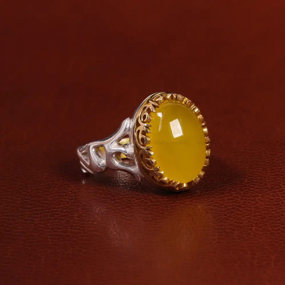 انگشتر شرف الشمس مردانه کد 23818