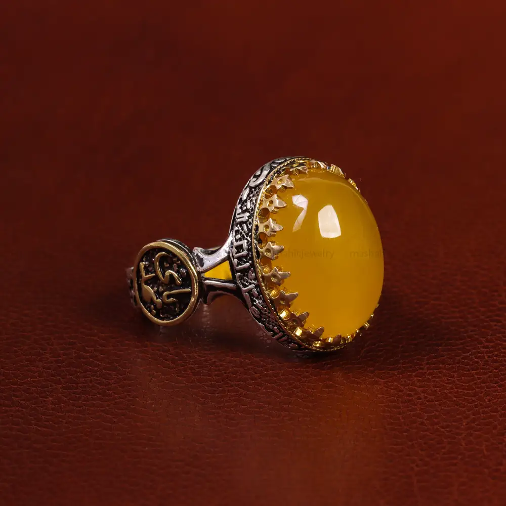 انگشتر شرف الشمس مردانه کد 23820