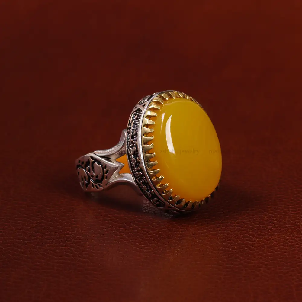 انگشتر شرف الشمس مردانه کد 23821