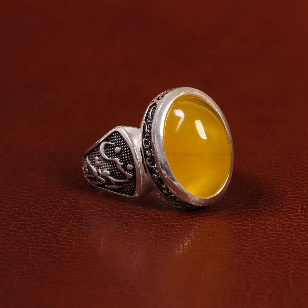 انگشتر شرف الشمس مردانه کد 23824