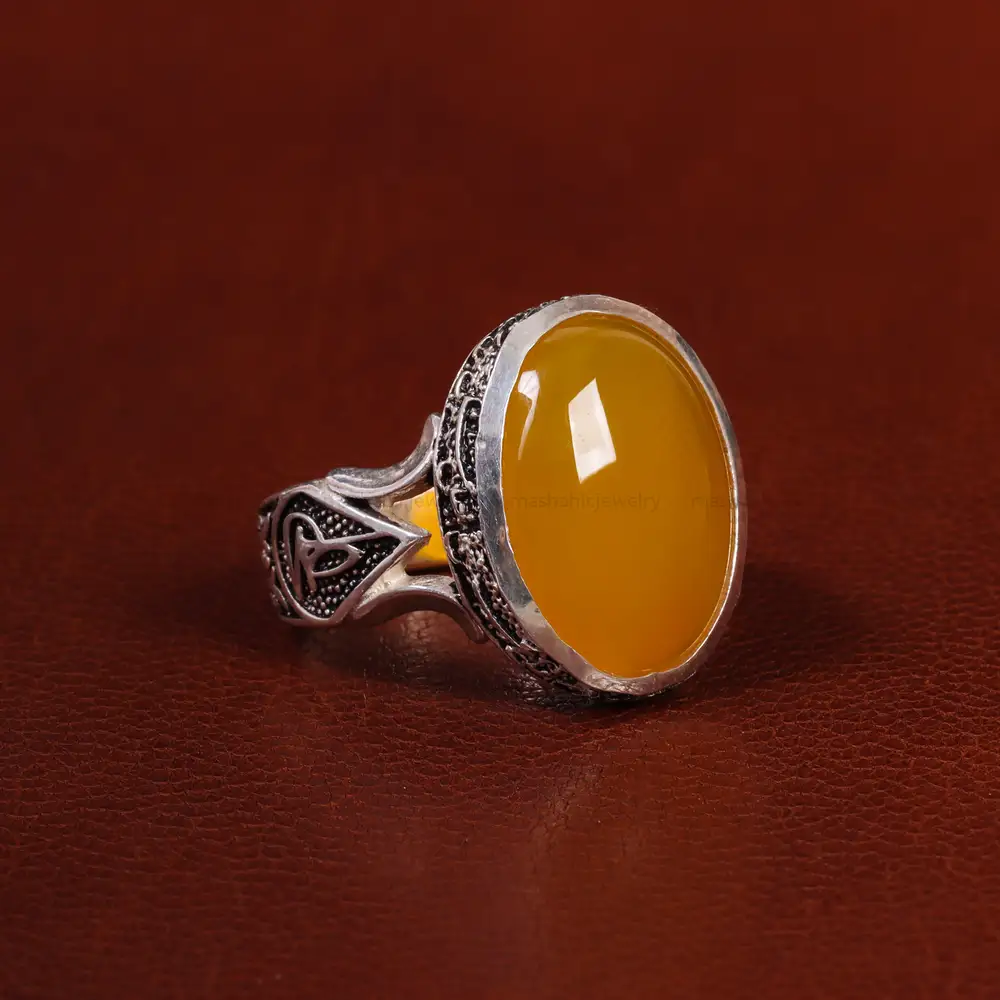 انگشتر شرف الشمس مردانه کد 23825