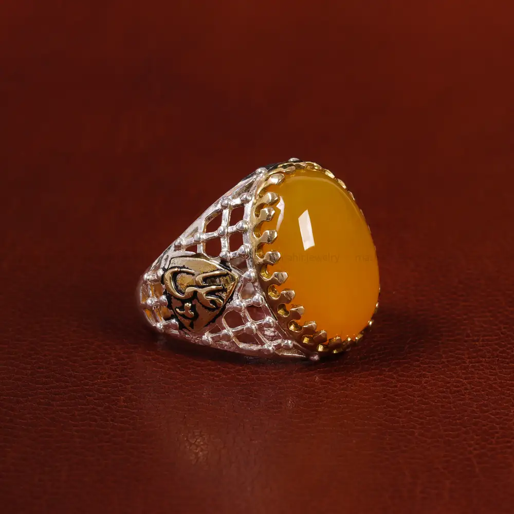 انگشتر شرف الشمس مردانه کد 23826