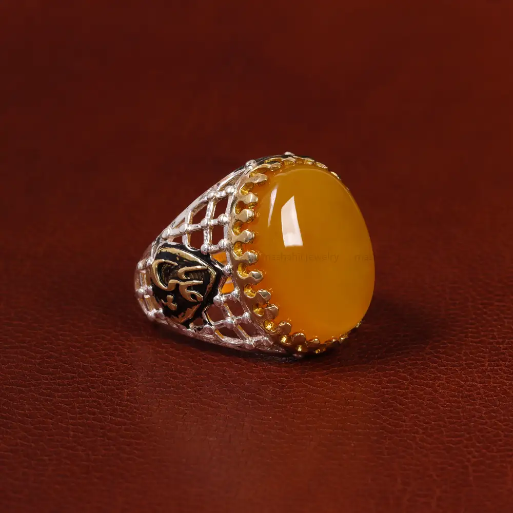 انگشتر شرف الشمس مردانه کد 23828