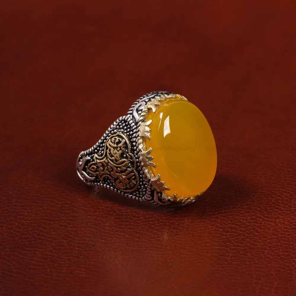 انگشتر شرف الشمس مردانه کد 23832