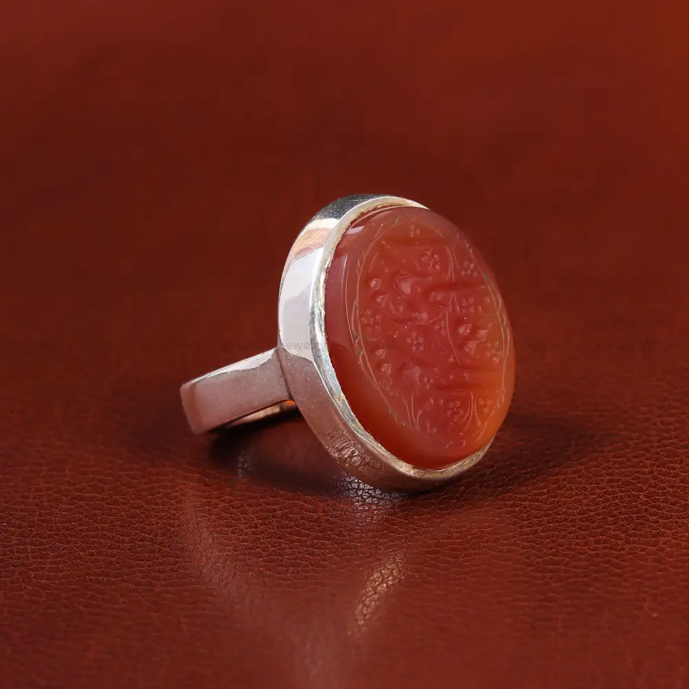 انگشتر عقیق یمن مردانه کد 23837