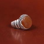 انگشتر عقیق یمن مردانه کد 23839