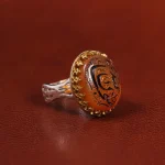 انگشتر عقیق یمن مردانه کد 23840