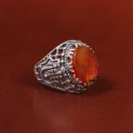 انگشتر عقیق یمن مردانه کد 23845