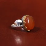 انگشتر عقیق یمن مردانه کد 23851