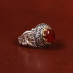 انگشتر عقیق یمن مردانه کد 23854