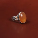 انگشتر عقیق یمن مردانه کد 23859