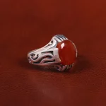 انگشتر عقیق یمن مردانه کد 23865