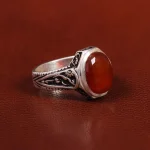 انگشتر عقیق یمن مردانه کد 23866