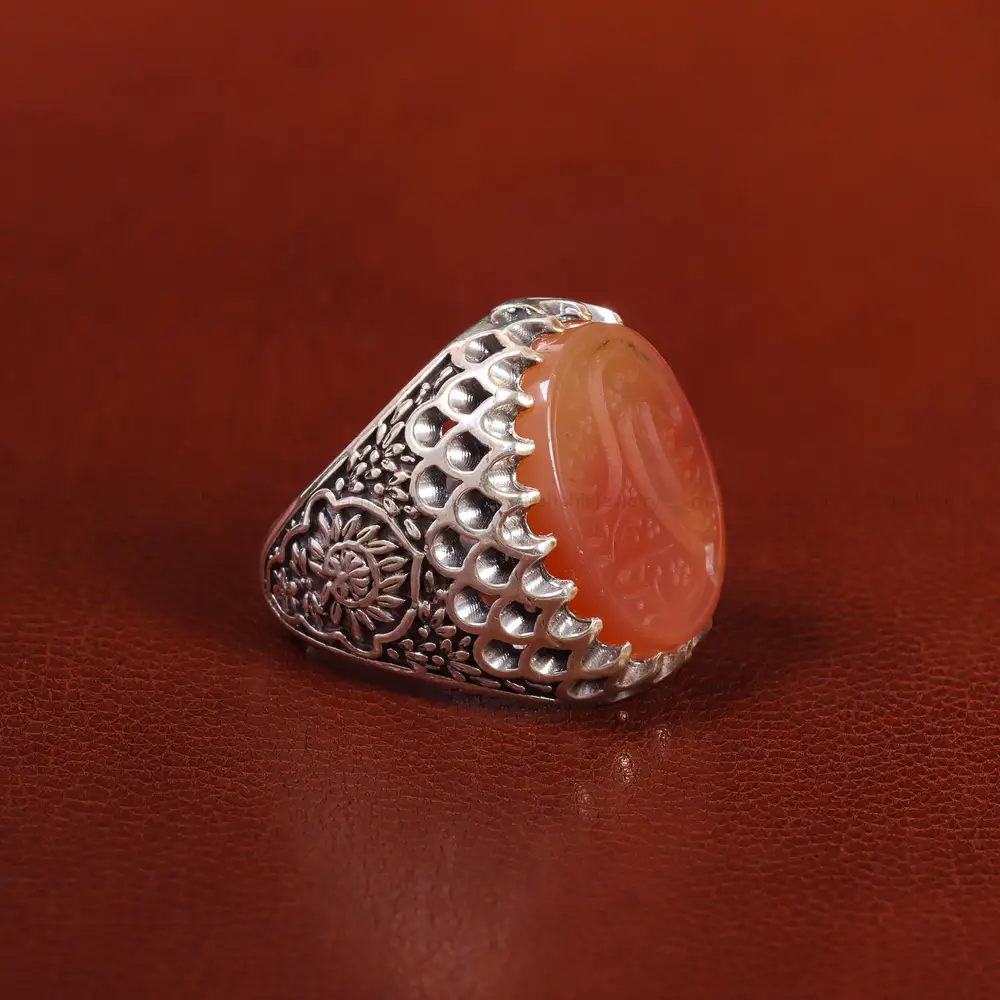 انگشتر عقیق یمن مردانه کد 23867