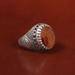 انگشتر عقیق یمن مردانه کد 23879