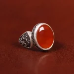 انگشتر عقیق یمن مردانه کد 23881