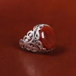 انگشتر عقیق یمن مردانه کد 23884