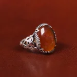 انگشتر عقیق یمن مردانه کد 23888