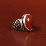 انگشتر عقیق یمن مردانه کد 23890