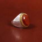 انگشتر عقیق یمن مردانه کد 23894