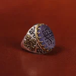 انگشتر عقیق سوسنی مردانه کد 23897