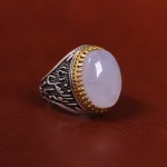 انگشتر عقیق سوسنی مردانه کد 23905