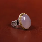 انگشتر عقیق سوسنی مردانه کد 23911