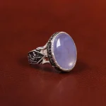 انگشتر عقیق سوسنی مردانه کد 23914