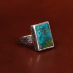 انگشتر فیروزه شجری مردانه کد 23929