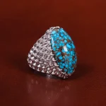 انگشتر فیروزه شجری مردانه کد 23943