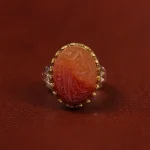 انگشتر عقیق مردانه کد 23346