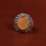 انگشتر عقیق مردانه کد 23348