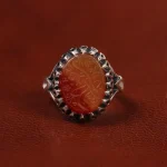 انگشتر عقیق مردانه کد 23351