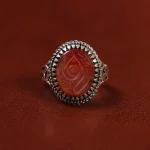 انگشتر عقیق مردانه کد 23357