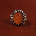 انگشتر عقیق مردانه کد 23361