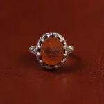 انگشتر عقیق مردانه کد 23362