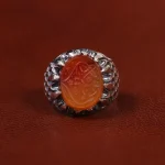 انگشتر عقیق مردانه کد 23365