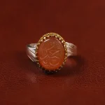 انگشتر عقیق مردانه کد 23372