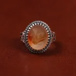 انگشتر عقیق مردانه کد 23373